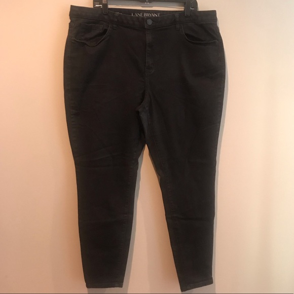 Lane Bryant Super Stretch Skinny Jeans Black 22 - Picture 1 of 7